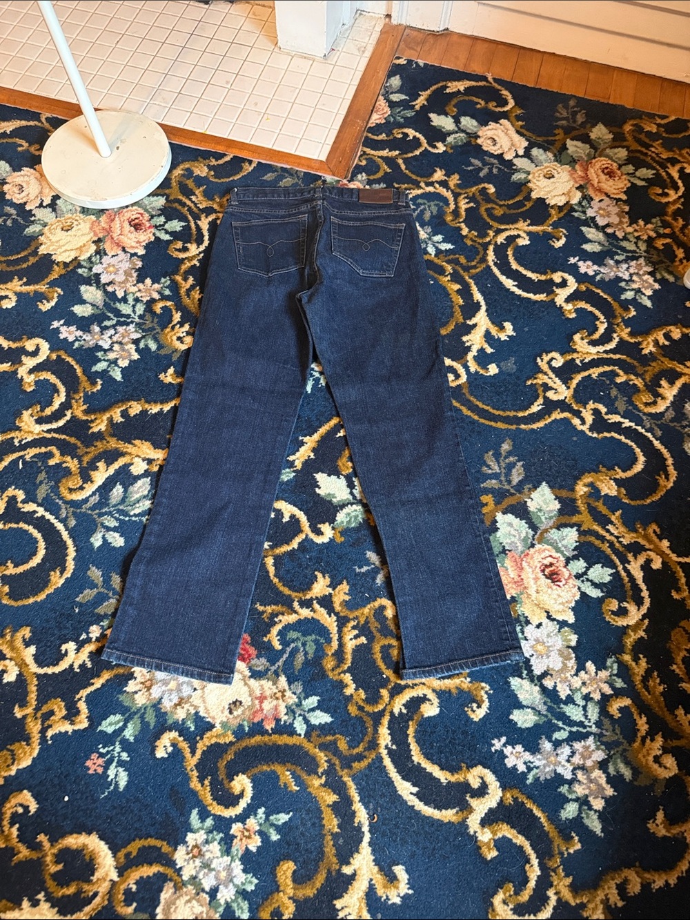 Ralph Lauren Straight-Leg Dark Blue Jeans- worn a few times- great shape